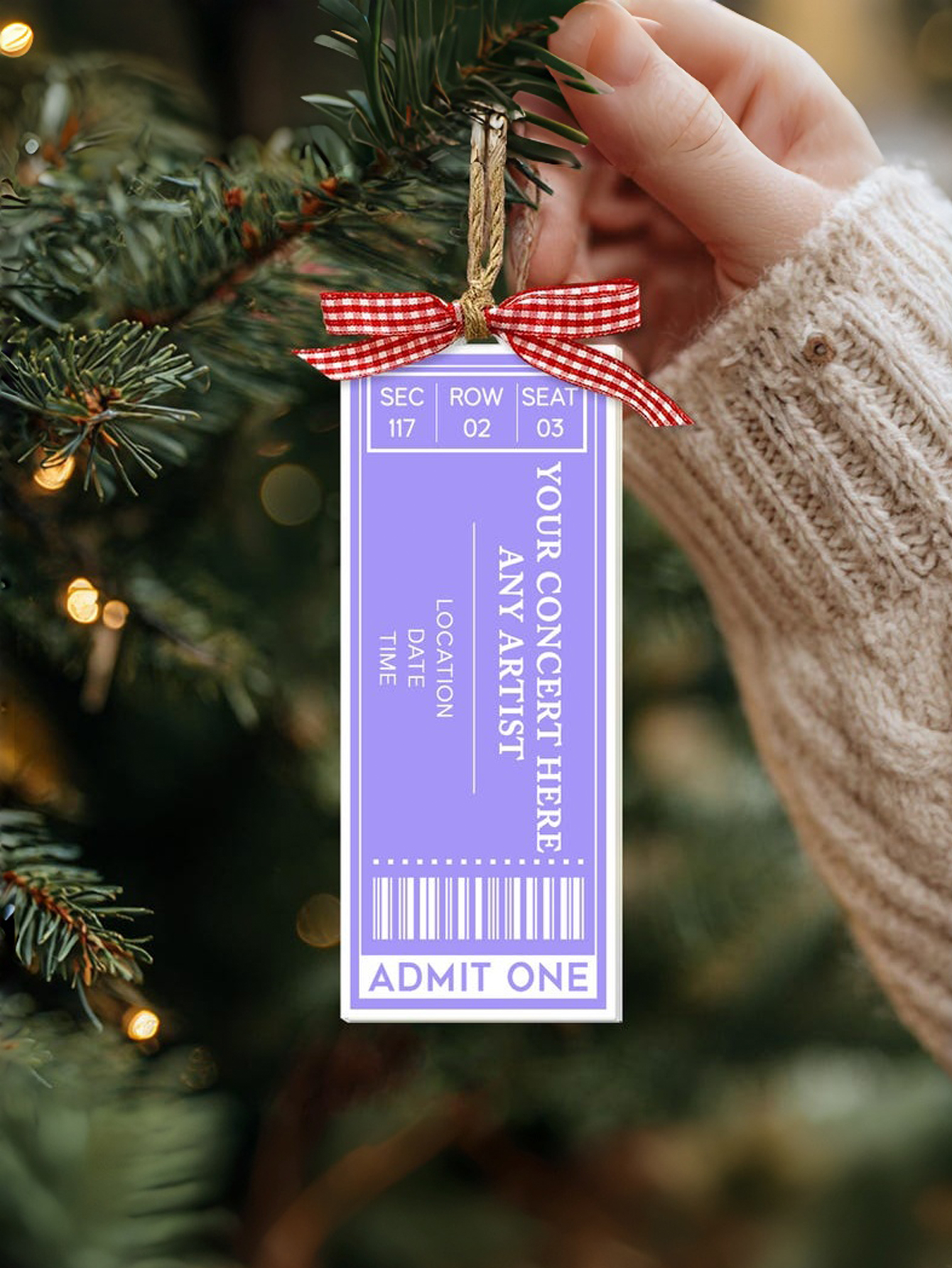 Custom Acrylic Concert Ticket Keychain